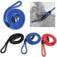 thumbnail image 1 of Walbest Nylon Rope Slip Dog Lead Adjustable Collar and Leash 4.26ft Long (Small: 1/4" (6mm), Blue), 1 of 7