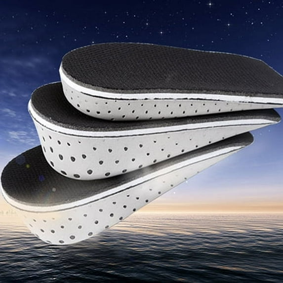 Walbest One Pair Soft Breathable Memory Foam Height Increase Insole Invisible Increased Heel Lifting Inserts Shoe Lifts Shoe Pads Elevator Insoles for Men Women