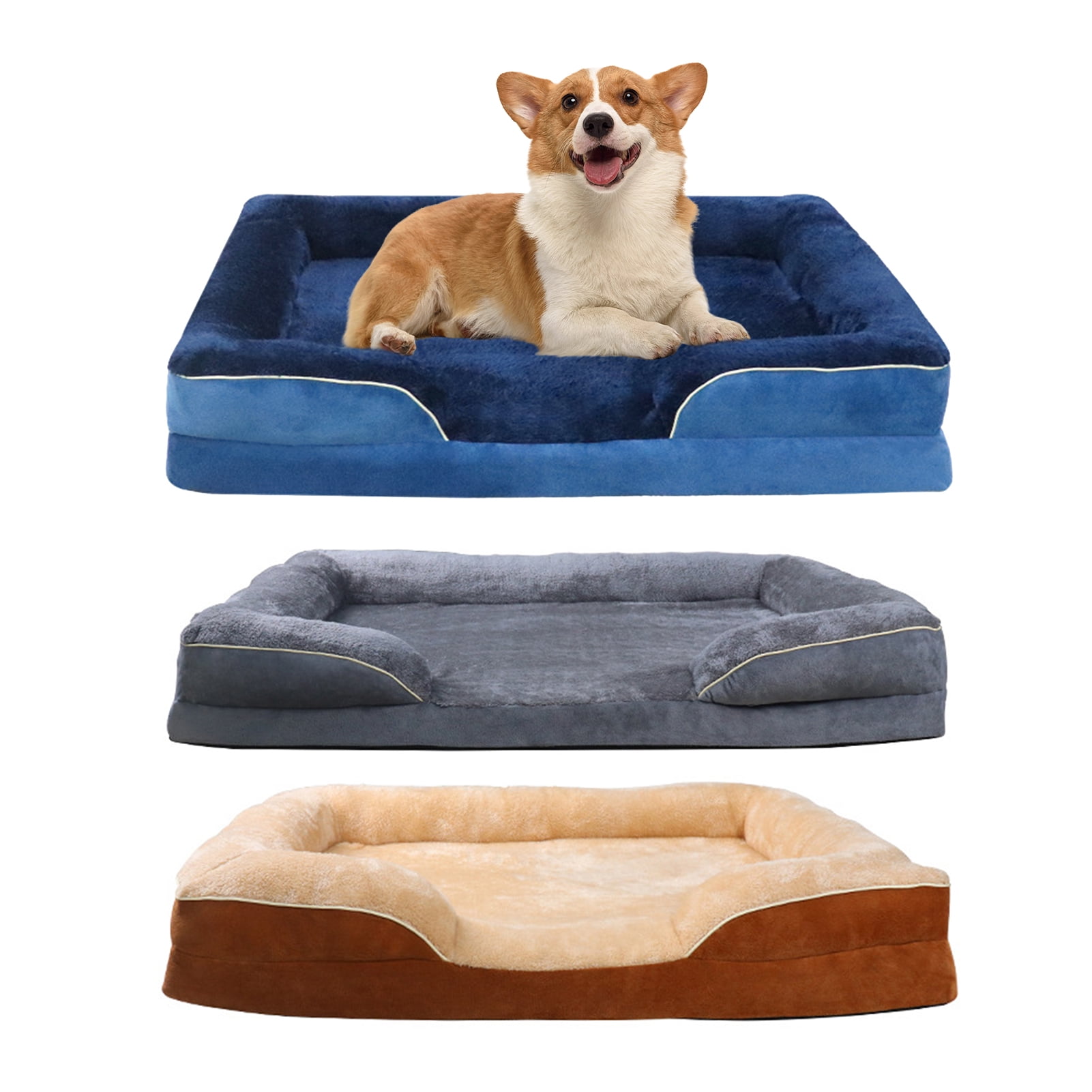 Walbest Orthopedic Large Dog Bed Washable Cotton Filling Soft Pet Couch
