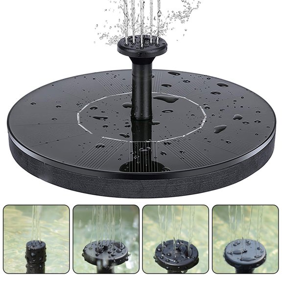 Walbest Outdoor Solar Water Fountain Auto On/Off Simple Installation High Efficiency Bird Bath Solar Water Pump Fountain Decoration