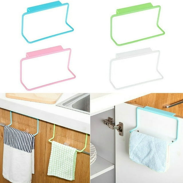 Walbest Over Door No Drilling Towel Rack Bar Hanging Hand Dish Tea