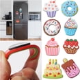 thumbnail image 1 of Walbest PVC Magnetic Refrigerator Sticker Creative 3D Cartoon Cake Shaped Fridge Sticker Kitchen Decor, 1 of 7