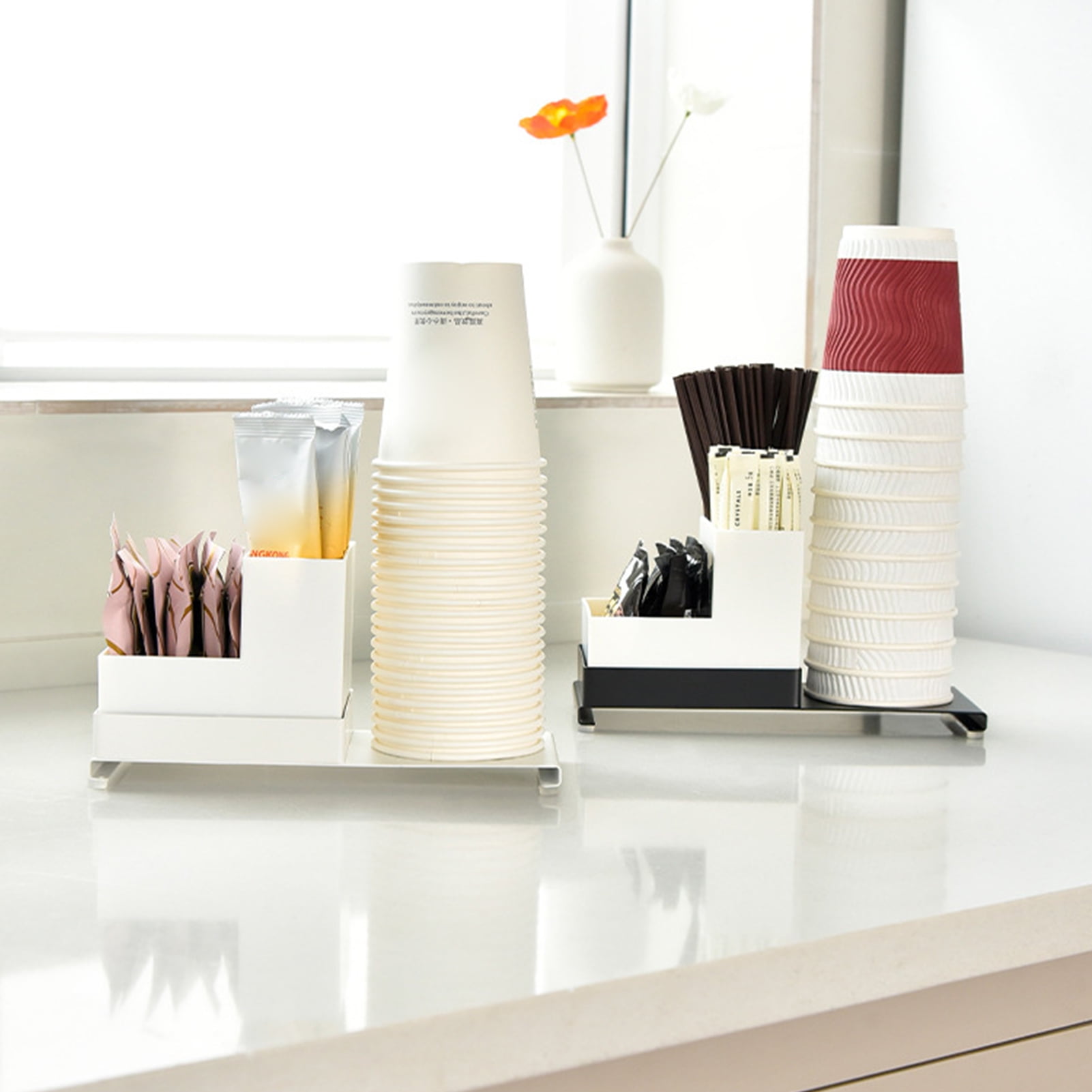 Walbest Paper Cup Holder Metal Cup Dispenser for Disposable Cups