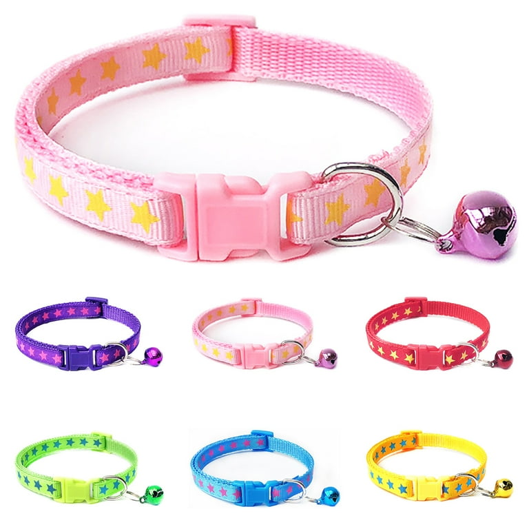 Reflective Adjustable Cat Collar with Bell