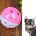 thumbnail image 1 of Walbest Pet Cat Kitten Play Balls with Jingle Bell Pounce Rattle Toy Random Color 1 Pack, 1 of 7