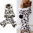 thumbnail image 1 of Walbest Pet Clothes for Dog Cat Puppy, Leopard Warm Winter Pet Dog Puppy Clothes Hoodie Jumpsuit Pajamas Outwear, Soft Thickening Warm Pup Dogs Shirt Winter Puppy Sweater for Dog, 1 of 6