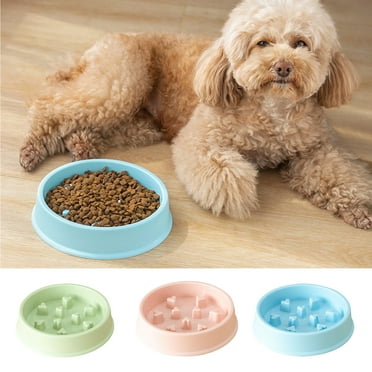 Walbest Pet Dog Cat Bowl Anti Chock Slow Feeding Small Dog Food Dispenser Bowl for Puppy Kitten