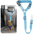 thumbnail image 1 of Walbest Pet Dog Cat Seat Belts, Car Headrest Restraint Adjustable Safety Leads Vehicle Seatbelt Harness Blue, 1 of 7