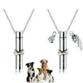 thumbnail image 1 of Walbest Pet Dog Cat Urn Pendant Necklaces Titanium Steel Ashes Cremation Keepsake Memorial Jewelry, 1 of 7