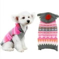 thumbnail image 1 of Walbest Pet Dog Clothes Knitwear Dog Sweater Hooded Soft Thickening Warm Pup Dogs Shirt Winter Puppy Sweater for Dogs (Pink, XXS), 1 of 7