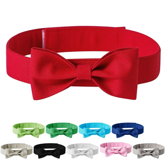 Walbest Pet Dog Neck Tie， Adjustable Head Wear Pet Bow Collar Dog Accessories for Puppy Kitten