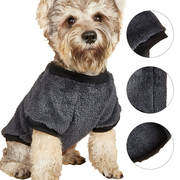 Walbest Pet Dog Sweater Warm Dog Pajamas Soft Cat Sweater Puppy Clothes Small Dogs Sweater Winter Doggie Sweatshirt