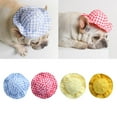 thumbnail image 1 of Walbest Pet Hat Plaid Pattern Outdoor Dog Sports Cap Dog Sunbonnet Dog Visor Cap for Dogs Pets, 1 of 7