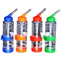 Walbest Pet Water Bottle Rabbit Hang Water Drinking Bottle No Drip Small Pet Fountain Automatic Water Feeder Watering Systerm for Rabbit Guinea Pig Hamster Color Random (250ML)