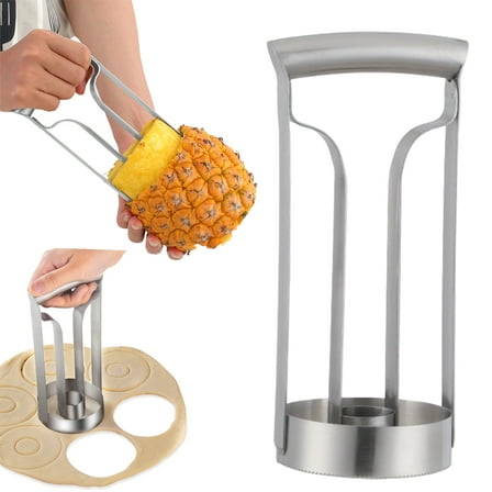 Walbest Pineapple Peeler Corer Cutter Tool Stainless Steel Fruit Slicer Lightweight Kitchen Gadget for Home Picnics Parties Travel