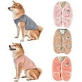thumbnail image 1 of Walbest Plush Dog Coat Cute Dogs Pattern Dog Cat Clothe Soft Warm Pet Vest Puppy Kitten Winter Sweater Fleece Dog Apparel for Cold Weather, 1 of 7