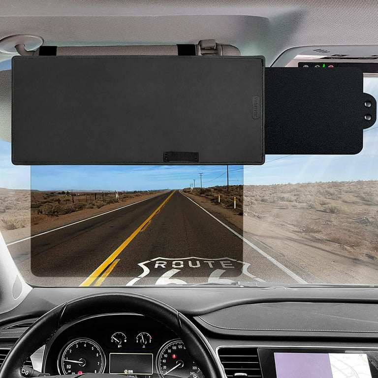 NEWFUN Sun Visor Extension, Car Visor Anti-Glare Sun Visor, Adjustable  Anti-UV, for Driver or Passenger on Front Seats (Transparent)