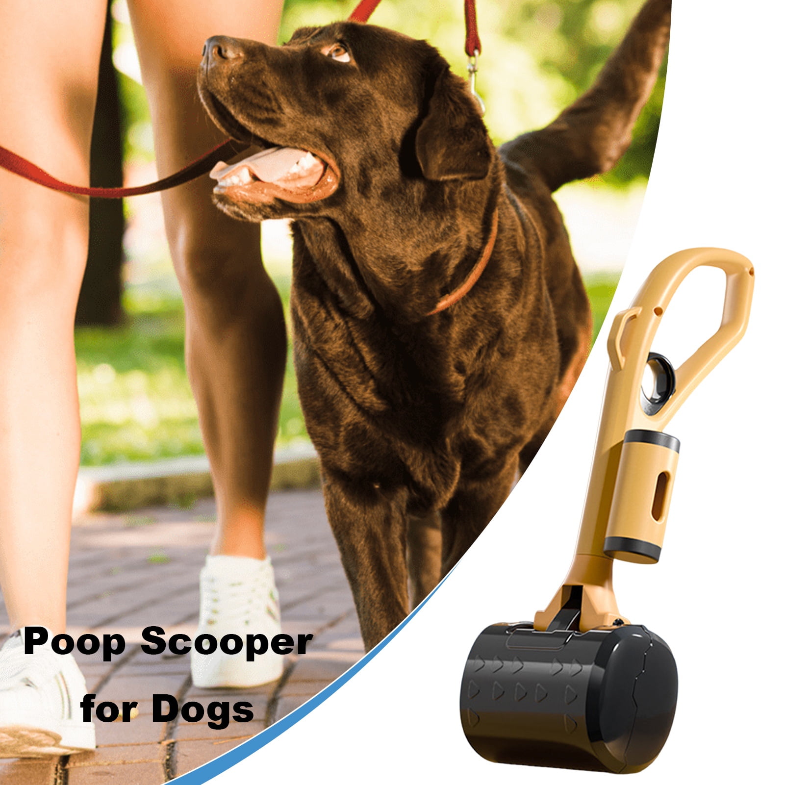 Walbest Pooper Scooper Dog Poop Scooper Odorless Pet Poop Collector