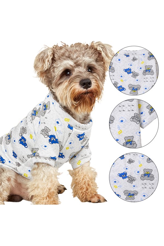Puppy Clothes for Dogs Boy Girl Winter Warm Cute Pet Sweaters Dog Vest Print Pet Dog Cat Clothes for Chihuahua Yorkies Male Female Dog Cat