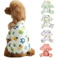 thumbnail image 1 of Walbest Puppy Pajamas, Cats Onesie Soft Dog Pajamas, Cotton Puppy Rompers Pet Jumpsuits with Cartoon Pattern Cozy Bodysuits for Small Dogs and Cats, 1 of 7