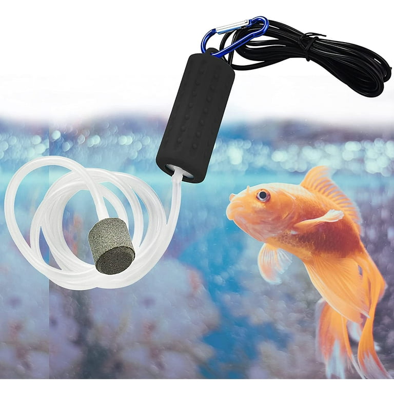 Walbest Quietest Aquarium Air Pump Air Stone and Hose Included Low Power Usage USB Air Pump