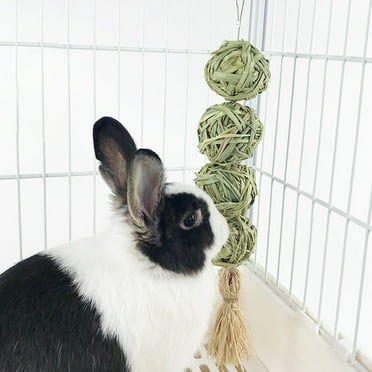 Walbest Rabbit Chew Toys for Treat and TeethNatural Grass Willow Balls for Bunny, Rabbit, Hamster, Guinea Pig Pet Supplies