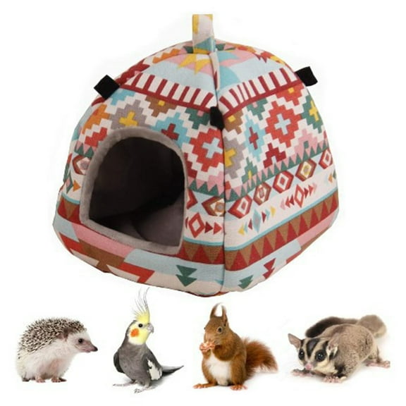 Walbest Rabbit Guinea Pig Hamster House Bed Cute Small Animal Pet Winter Warm Squirrel Hedgehog Chinchilla House Cage Nest Hamster Accessories
