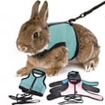 thumbnail image 1 of Walbest Rabbit Guinea Pig Hamster Pet Harness Vest Mesh Chest Strap with Traction Leash, Outdoor Bunny Clothes, 1 of 7