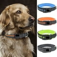 thumbnail image 1 of Walbest Reflective Dog Collar with Safety Locking Buckle, Adjustable Polyester Pet Collars for Puppy Small Medium Large Dogs (Orange, S), 1 of 7
