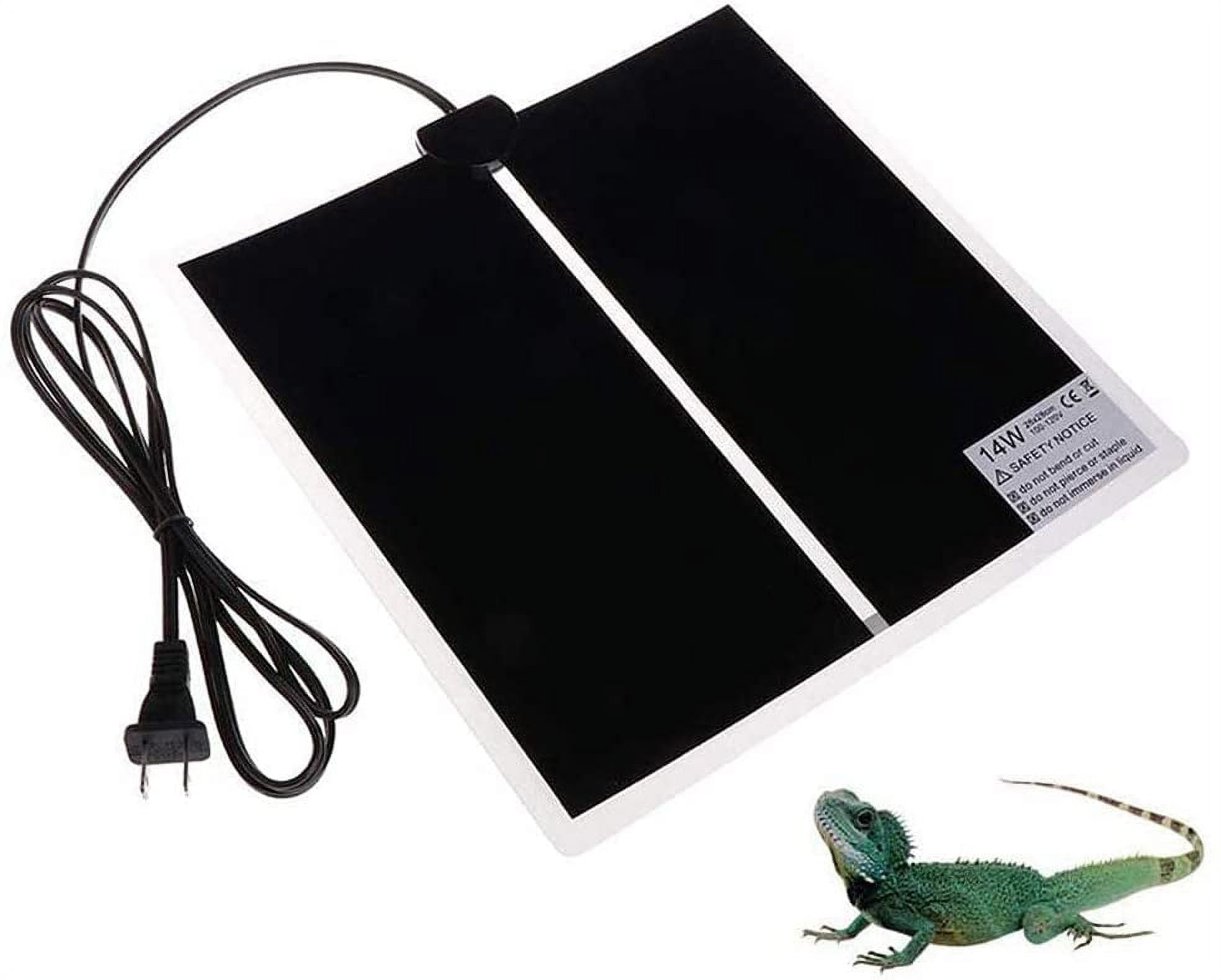 Walbest Reptile Heating Pad, 14W Waterproof Reptile Heat Pad Under Tank