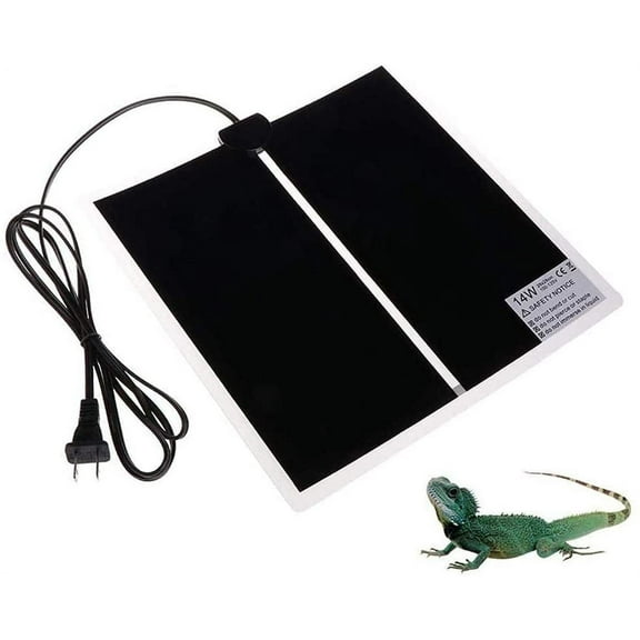 Walbest Reptile Heating Pad, 14W Waterproof Reptile Heat Pad Under Tank Terrarium with Temperature Control, Safety Adjustable Reptile Heat Mat for Turtle, Tortoise, Snakes, Lizard, Gecko (US Plug)