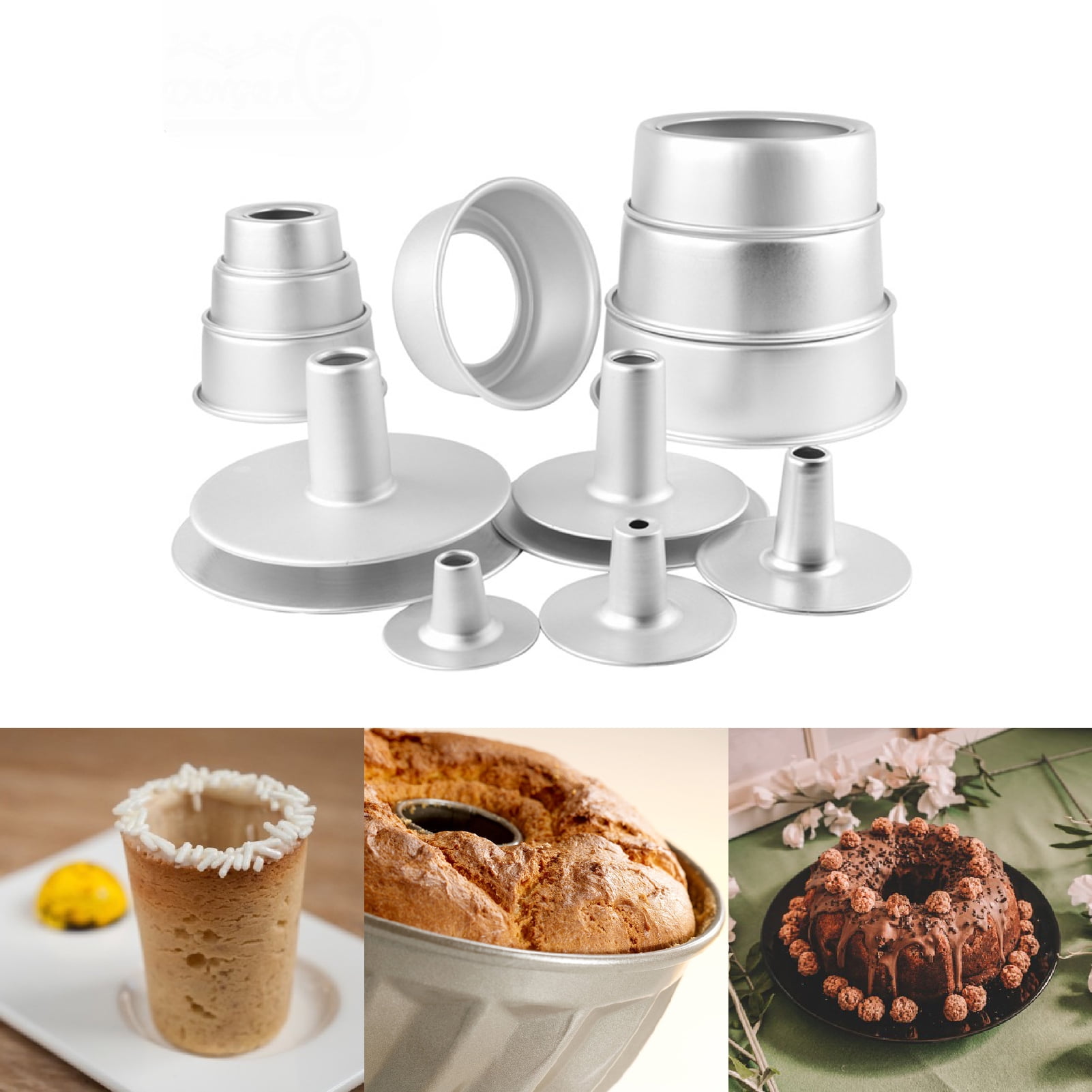 Walbest Round Cake Pan Cake Baking Pans with Removable Bottom