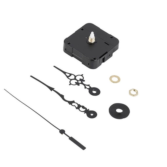 Walbest Silent Quartz DIY Wall Clock Movement Mechanism Non-Ticking Repair Parts Replacement Kit with 2 Hands, Clock Quartz Movement