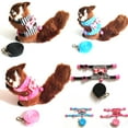 thumbnail image 1 of Walbest Small Pet Outdoor Walking Harness Vest and Leash Set with Cute Bowknot Decor Chest Strap Harness for Rat Ferret Squirrel Hamster Clothes Accessory, Pink Star, 1 of 7