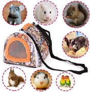 Walbest Small Pets Carrier Bag, Portable Rats Sugar Glider Guinea Chinchillas Hamster Hedgehog Outdoor Travel Carrier Pouch Bag, Small Animals Breathable Hanging Tote Bag with Detachable Strap Zipper