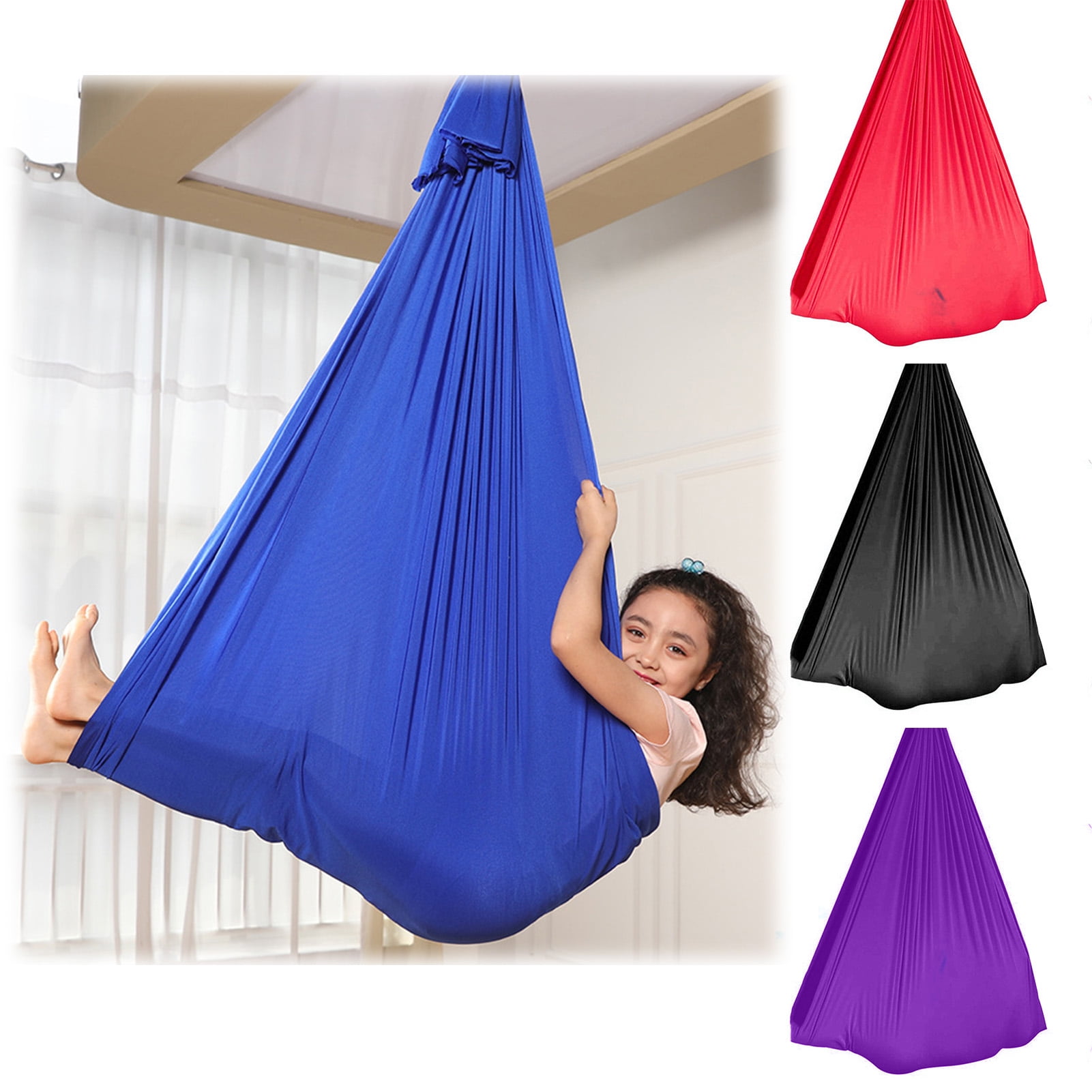 Walbest Soft Nylon Sensory Swing for Kids Indoor with