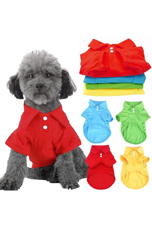 Solid Dog Tshirts Shirts Pet Puppy T Shirt Clothes Outfit Apparel Coats Tops (Green XL)