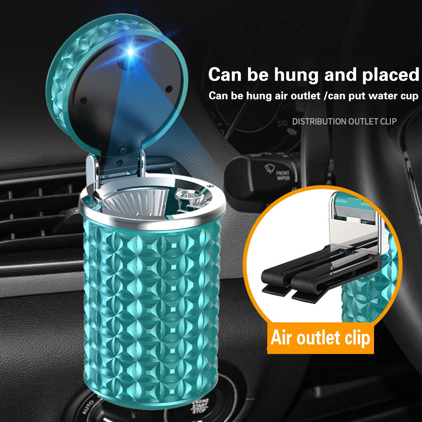 Hello Kitty Portable Car Ashtray with LED Light main image 0