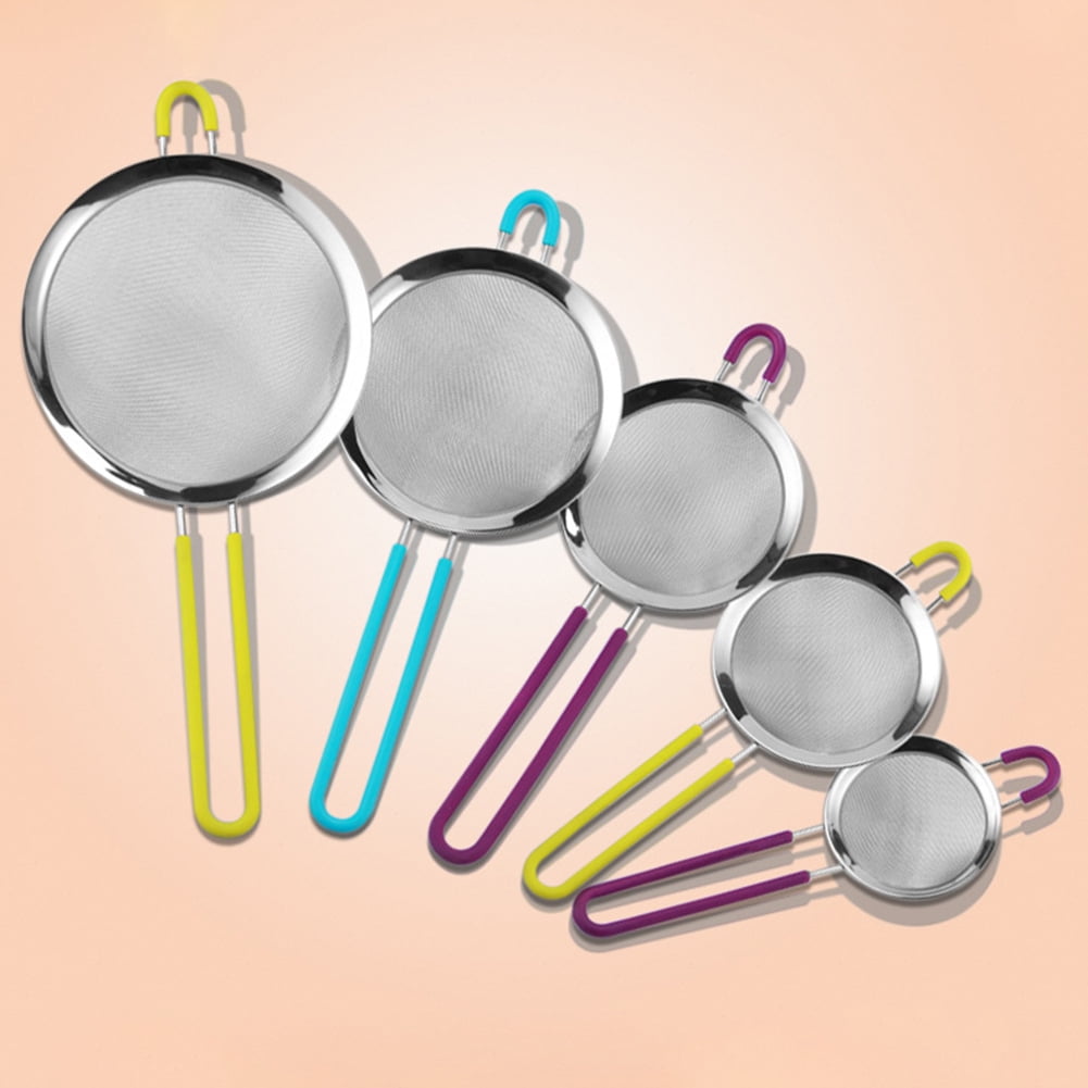 Walbest Stainless Steel Handheld Screen Mesh Oil Strainer Flour Sieve ...