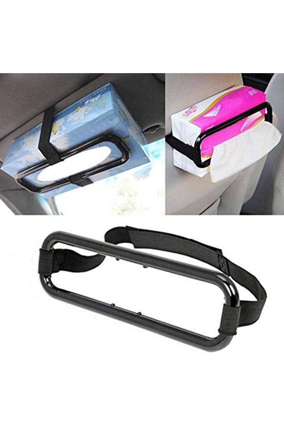 Sun Visor Tissue Box Holder Paper Towel Napkin Box Cover Seat Back Bracket (1pcs)