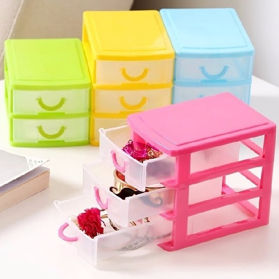 Walbest Two/ Three Layers Drawer Desk Organizer Storage Box, Desktop Sundries Jewelry Cosmetics Case Container for Home, 1 Piece