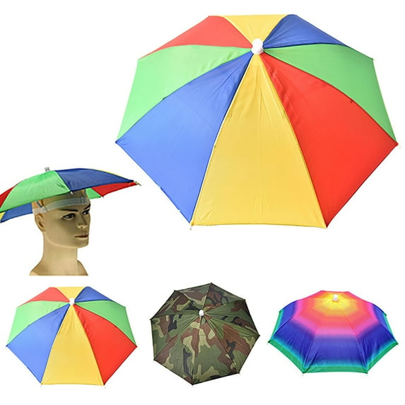Walbest Umbrella Adjustable Unisex Hat, Polyester, Multicolor