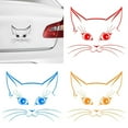 thumbnail image 1 of Walbest Universal Car Vehicle Body Window Reflective Decals Sticker Decor - Blue Cute Cat Head, 1 of 7