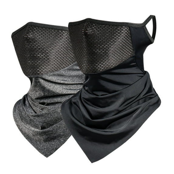 Walbest Universal Cycling Breathable Mesh Sports Ice Silk Scarf Multiple Wearing Ways Dust proof Sun Cycling Face Scarf for Outdoor Summer Riding Mask Triangle Magic Bandana