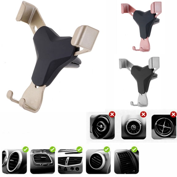 Walbest Universal Mobile Car Phone Holder Air Vent Design Mount Cradle Stand