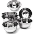 thumbnail image 1 of Walbest Upgraded Meal Prep Stainless Steel Mixing Bowl, Home, Refrigerator, and Kitchen Food Storage Organizer, Ecofriendly, Reusable, Great for Cooking, Baking, Prepping, 1 of 7