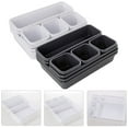 thumbnail image 1 of Walbest Value 8-Piece Home Drawer Storage Tray Box Office Desk Closet Jewelry Makeup Organizer, Containers Basket Bins for Underwear Bras Socks Panties Lingeries Nursery Baby Clothes Organizer Box, 1 of 7