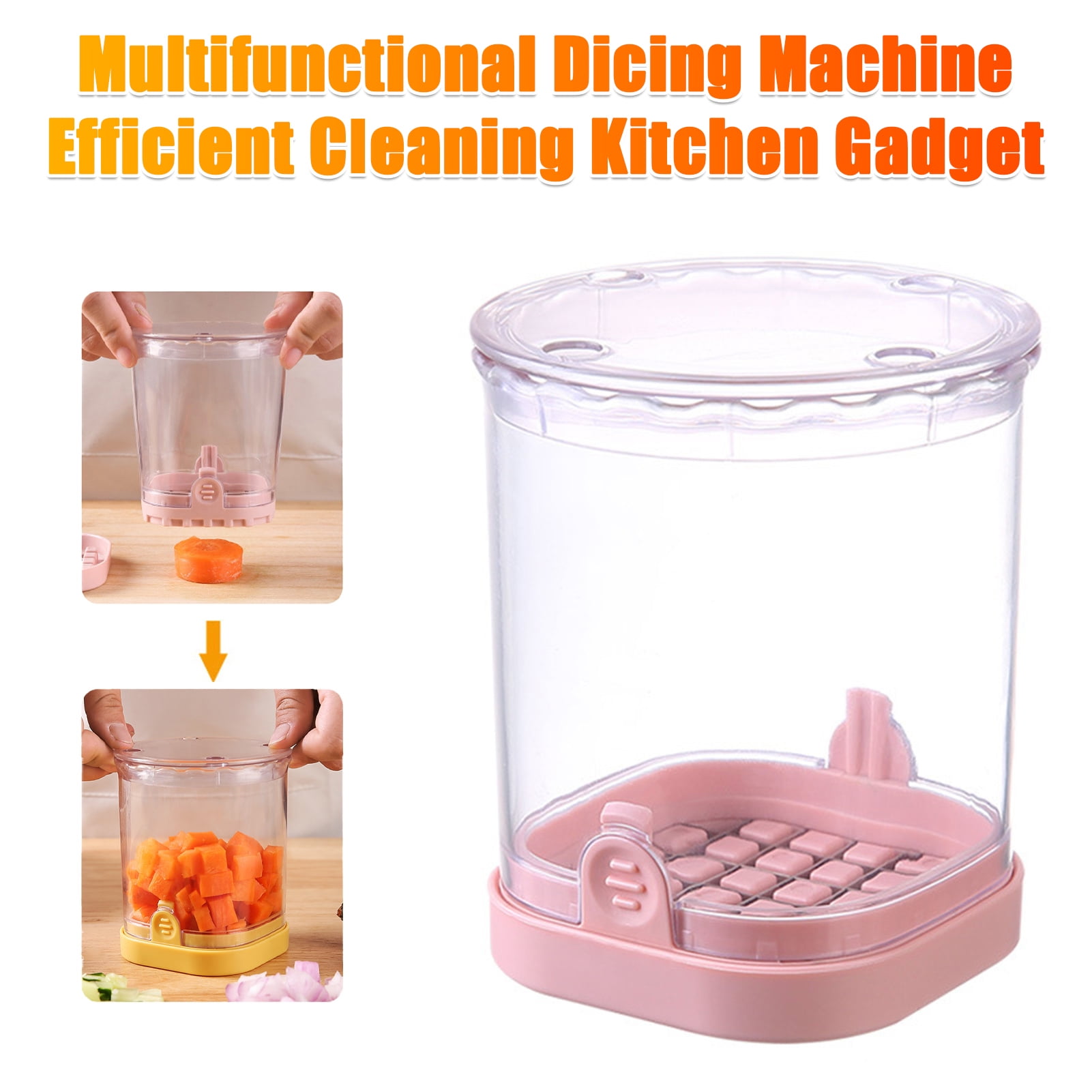 Walbest Vegetable Chopper Multifunctional Dicing Machine with Container
