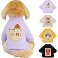 thumbnail image 1 of Walbest Warm Dog Sweater, Soft Cotton Puppy Clothes Doggie Shirt Winter Outfits Sweatshirt with Cute Cartoon Pattern for Small Pets Dogs Cats Chihuahua Teddy Pup Yorkshire, 1 of 7