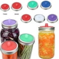 thumbnail image 1 of Walbest Waterless Fermentation Airlocks Sealed Silicone Lid Cover for Wide Mouth Jar, Waterless Foolproof Silicone Fermenting Pickle, Jar Lids for Vegetables, Sauerkraut, Kimchi (Jar Not Included), 1 of 6